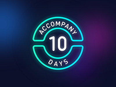 Neon Badge_Accompany 10 Days