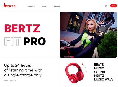 Bertz - Let's hear some! graphic design ui