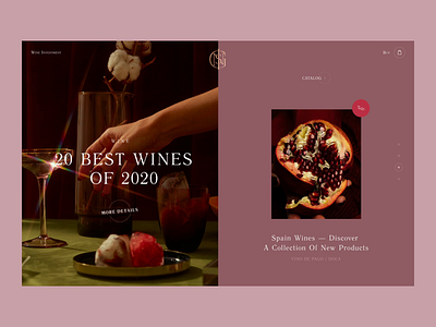 Insignis Wine consept creative design drink shop ui web website websites wine winery
