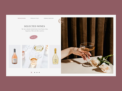 Insignis Wine consept creative design investment shop web website wine