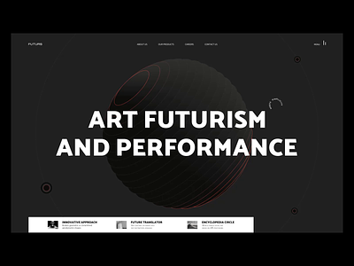 Art Futurism affter effects art consept creative design futurism ui web webdesig website