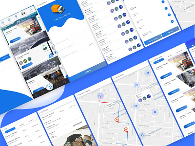 Smart Vehicles Tracking android ios mobile mockup user experience visual design wireframe