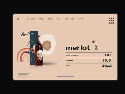 Las Chicas Wine - Brand Identity abstract art direction bottle brand branding design cool drink female illustration minimalist modern packaging wine wine bar woman woman illustration women