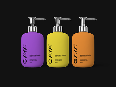 GAYA brand branding cool logo logotype minimalist mockup modern pack packaging poster soap soapbar soapbox