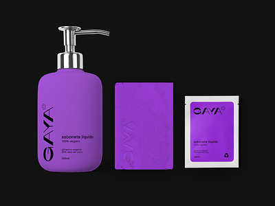 GAYA brand branding free identity logotype minimalist mockup modern poster psd soap soap bar soap box visual