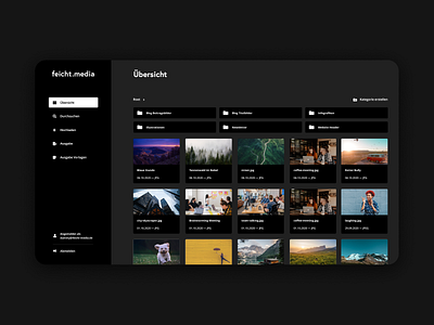 Image Management Dashboard — Dark Mode –