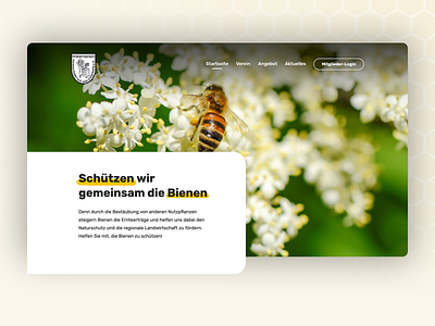 Beekeeper – Website Homepage clean colors design digital graphic design honey minimalistic mobile modern nature pattern photography theme web web design website wordpress yellow