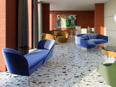 Le Corbusier idea illustration space spa texture wallpaper visualization set design setdesign render product design objects minimalism interior design furniture design design corona architecture design architecture 3dmax