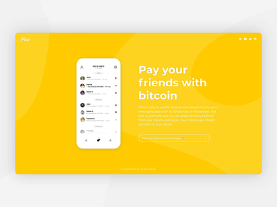 Pine website with new app demo bitcoin btc pine wallet website