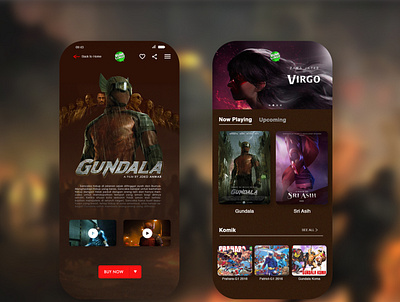 Bumi Langit App Design Concept app design indonesia mobile mobile ui superhero ui ux