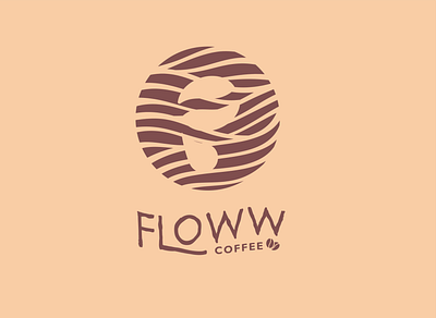 Floww Coffee logo concept branding design flat icon illustration indonesia logo typography