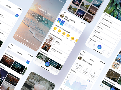 Stress management app design for IOS