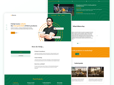 Personal site for product and marketing specialist blog branding concept cv daily design dribbble graphic design illustration landing page minimal personal portfolio resume website