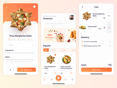 Food Delivery App Design concept daily delivery design dribbble fastfood food gradient light restaurant ui ux