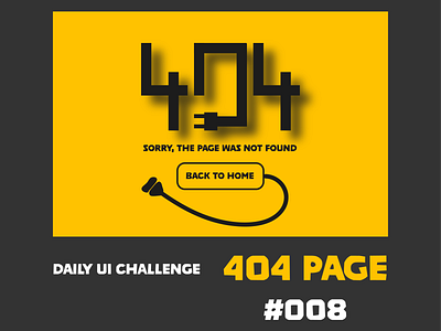 404 Page Ui #008 008 404 404 page daily 100 challenge dailyui dailyuichallenge day008 design error error 404 error page illustration new newtodribbble typography ui ui ux design ui100 ui100days vector