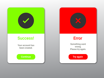 Flash Message #011 011 daily 100 challenge dailyui dailyuichallenge day011 design error error message flashmessage message new newtodribbble success success message typography ui ui ux design ui100 ui100days vector