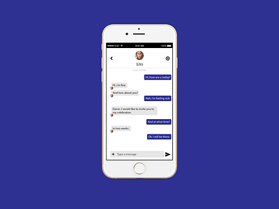 Direct Messaging #013 013 chat chat app chat box daily 100 challenge dailyui dailyuichallenge design direct messaging message app messaging messaging app new newtodribbble social app typography ui ui ux design ui100 ui100days