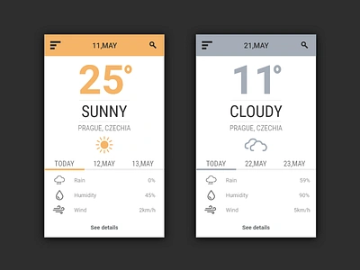 Weather Ui #037 daily 100 challenge dailyui dailyui037 dailyuichallenge day37 design new newtodribbble typography ui ui ux design ui100 ui100days weather weather app