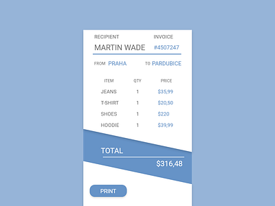 Invoice Ui #046 daily 100 challenge dailyui dailyuichallenge day46 design invoice invoice design new newtodribbble simple design ui ui ux design ui100 ui100days