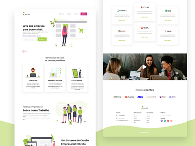 Landing page design