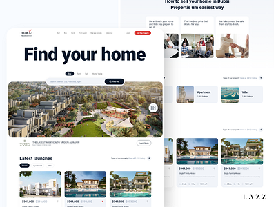 Dubai Properties UI Design Home