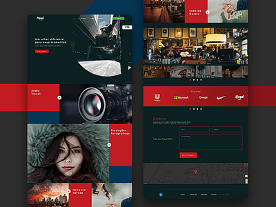 Landing Page for video production interface interface design landing design landing page ui ui design web ui design