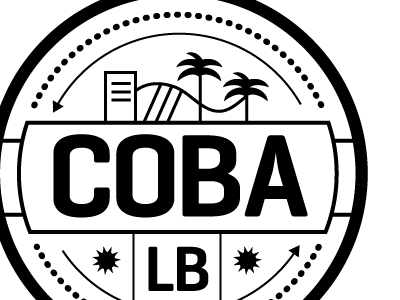 Seals advocates beach black business downtown icon local logo long beach palm trees resource seal urban