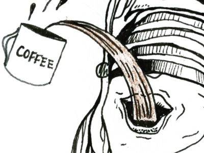 Coffee beverage coffee color drink hipster illustration ink line pen