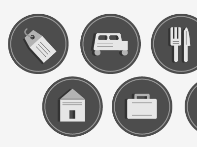 Icons gray grayscale icons illustration miniature