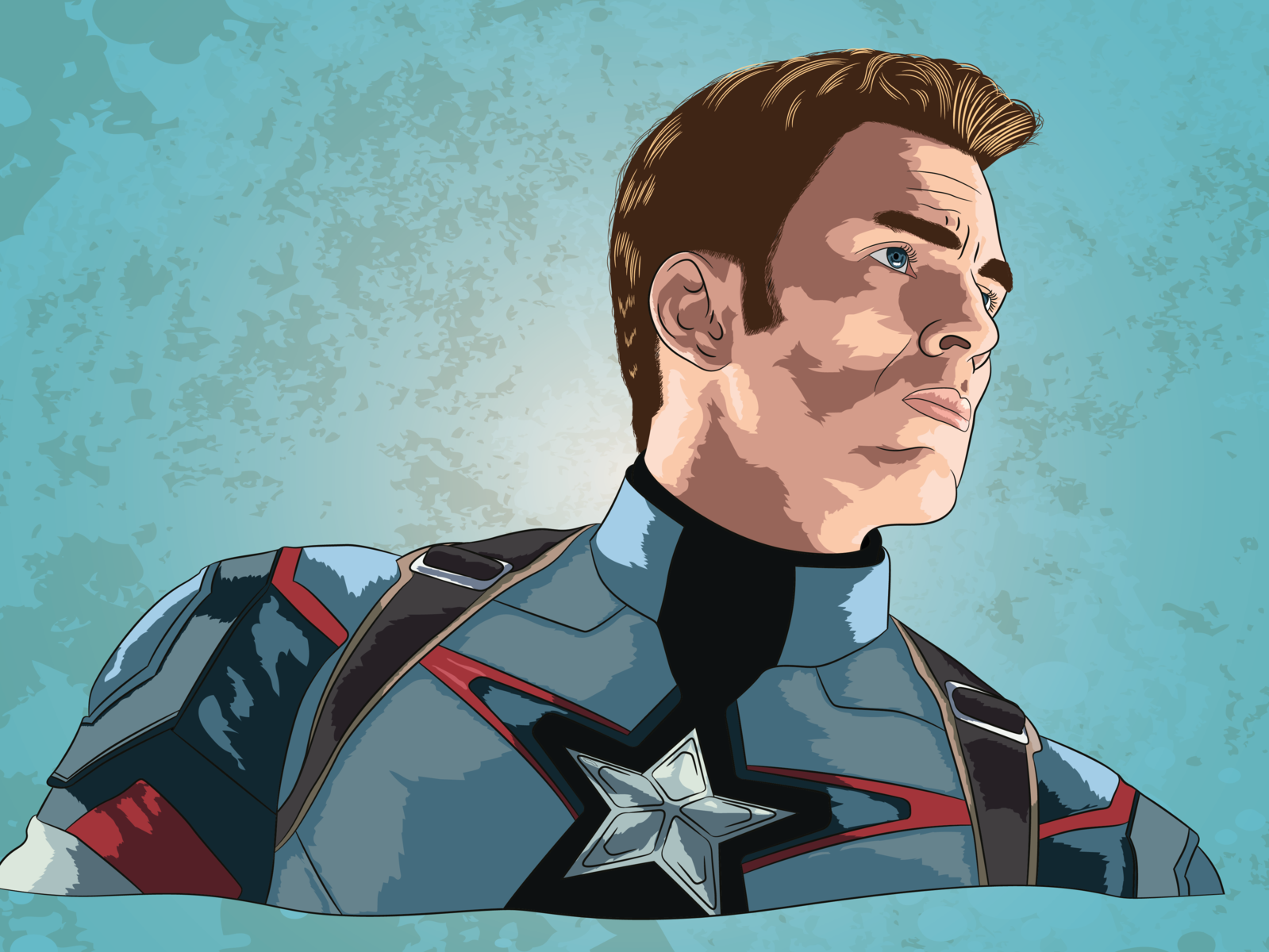 Captain America designed by Pavel Krikotin. 