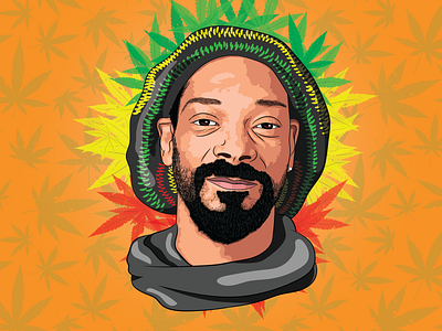 Snoop Dogg illustration pop art portrait art snoop dogg vector vector art