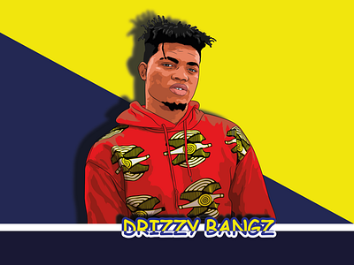 Drizzy Bangz design illustration pop art portrait art vector vector art