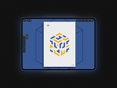 Creating a Poster using the Isometric Grid in Vectornator branding design dribbble graphic design illustration interface vector vector art vector graphics vectornator