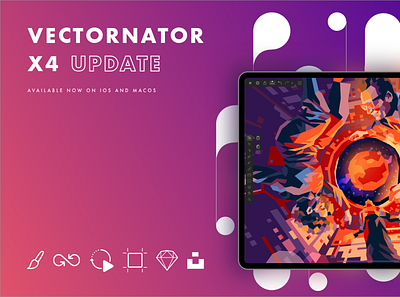 Introducing Vectornator X4 design dribbble illustration ui ux vector vector art vector graphics vectornator