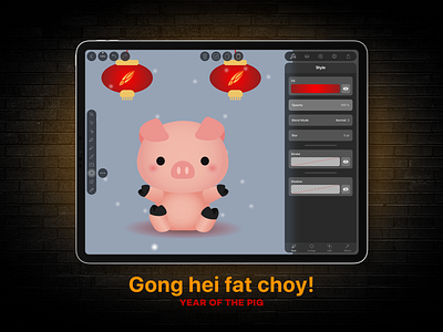 Happy Chinese New Year - Featuring Alessia Contessi character design chinese chinese character chinese new year lunar new year pig piggy year of the pig