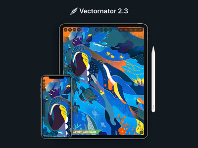 Vectornator 2.3 design design app interface jaye kang update user interface ux design vector vector art vectornator