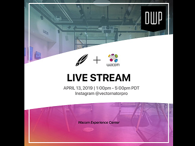 Dribbble MeetUp: Live Stream! design week design week portland dribbble dribbble meetup instagram live stream meetup pdx portland vectornator wacom