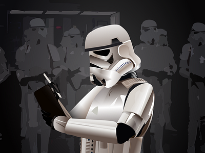 Unleash your creativity with Vectornator... artoftheday autotrace creative design dribbble funfriday illustration interface star wars starwars stormtrooper vector vector art vectornator