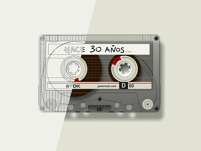 Vector-cassette design illustration vector