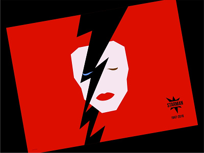 David Bowie design illustration vector