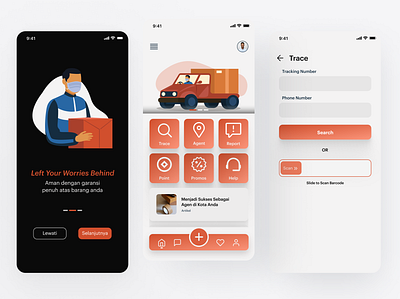 Transport App app appdesign design ui ux