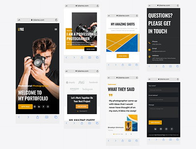 Personal Website app appdesign design ui ux