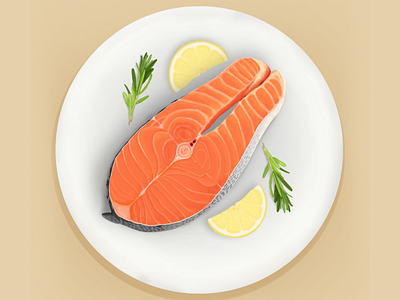Salmon concept illustration salmon vector