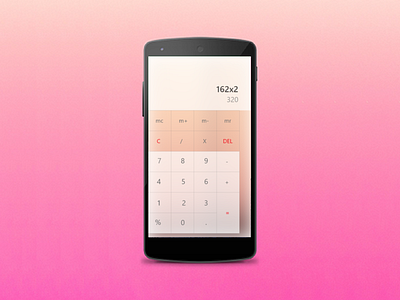 DailyUI #004 Calculator app calculator daily 100 challenge dailyui design dribbble mobile ui