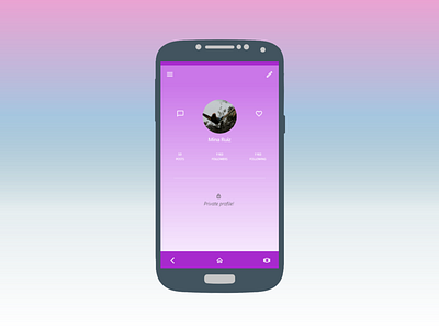 DailyUI #006 User Profile app daily 100 challenge dailyui design dribbble mobile mobile app ui user profile