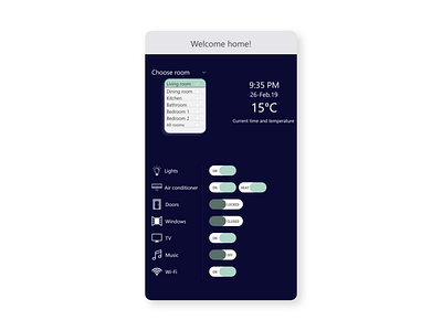 DailyUI #021 Home Monitoring Dashboard adobe xd app daily 100 challenge daily challange dailyui design dribbble home monitoring home monitoring dashboard mobile mobile app monitoring monitoring dashboard smart home smart house ui