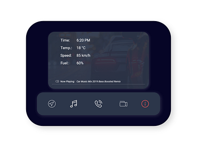 DailyUI #034 Car Interface adobe xd app car app car interface daily 100 challenge daily challange dailyui design dribbble interface interface design mobile ui web