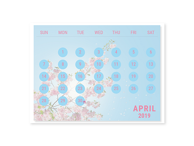 DailyUI #038 Calendar