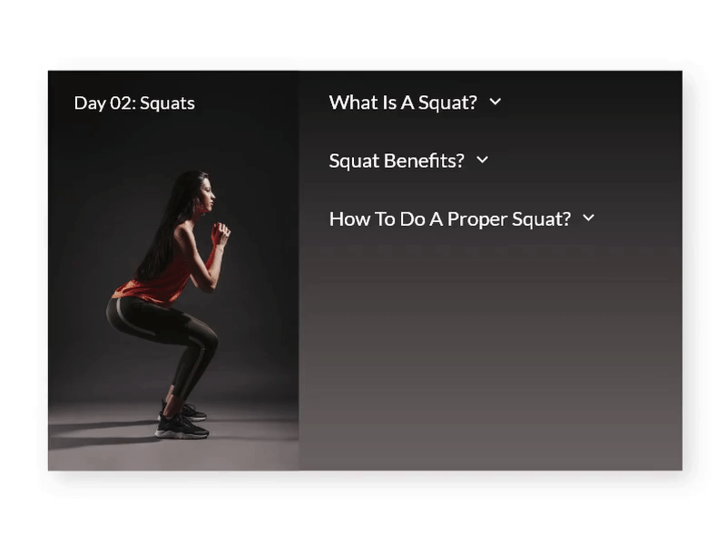 DailyUI #062 Workout of the Day