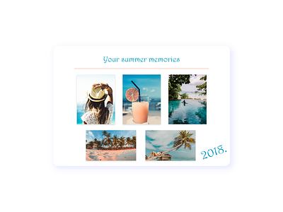 DailyUI #063 Best of 2018 adobe xd app best of 2015 best of 2018 creative daily 100 daily 100 challenge daily challenge dailyui design dribbble illustration memories mobile moments summer typography ui web web page